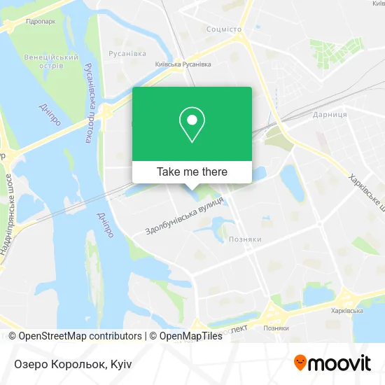 Карта Озеро Корольок