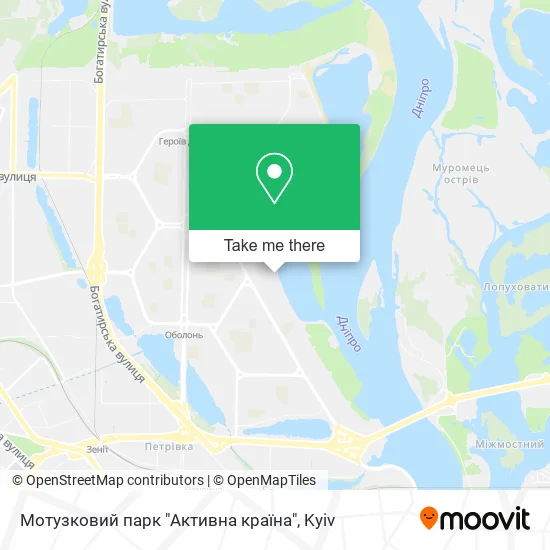 Карта Мотузковий парк "Активна країна"