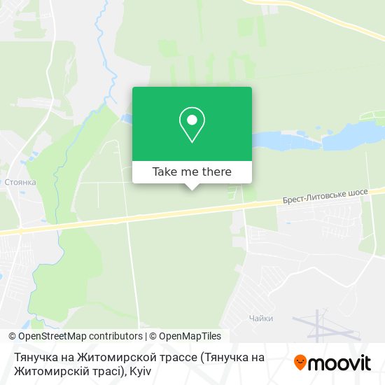 Карта Тянучка на Житомирской трассе (Тянучка на Житомирскій трасі)