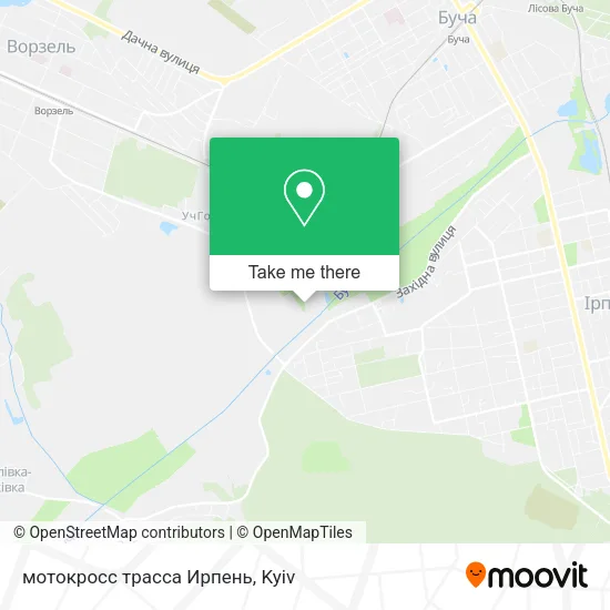 Карта мотокросс трасса Ирпень