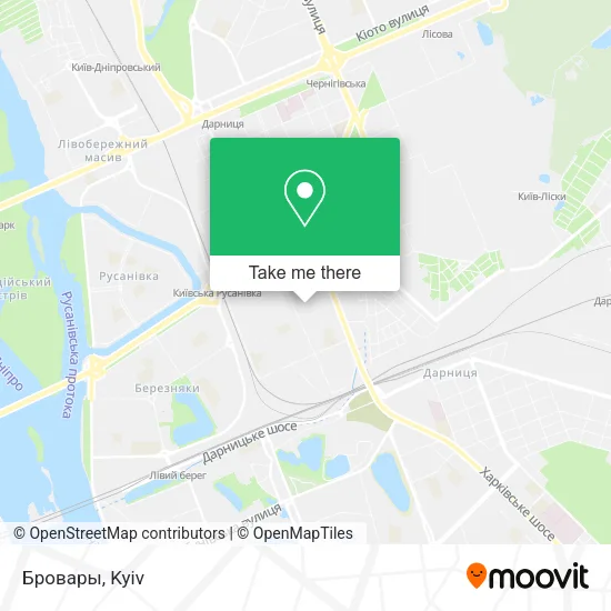 Карта Бровары