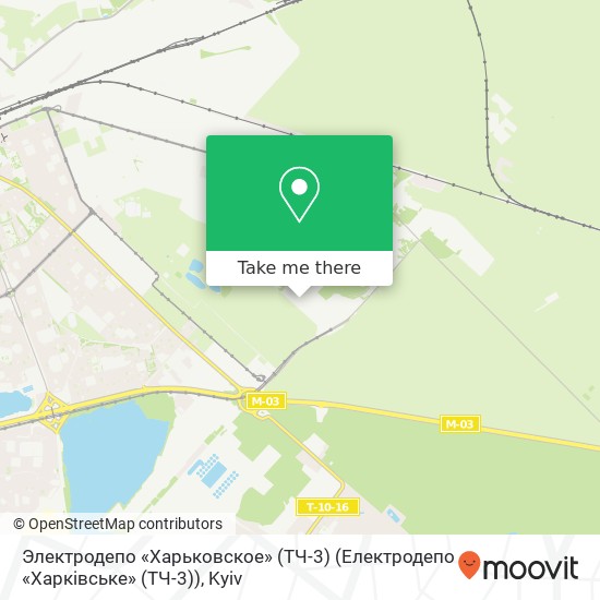 Электродепо «Харьковское» (ТЧ-3) (Електродепо «Харківське» (ТЧ-3)) map