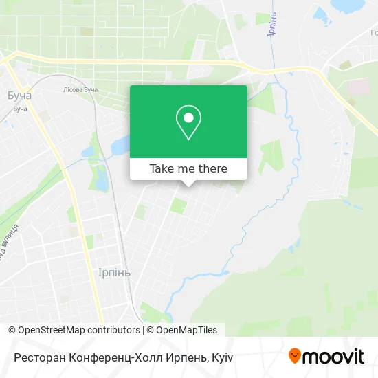 Ресторан Конференц-Холл Ирпень map