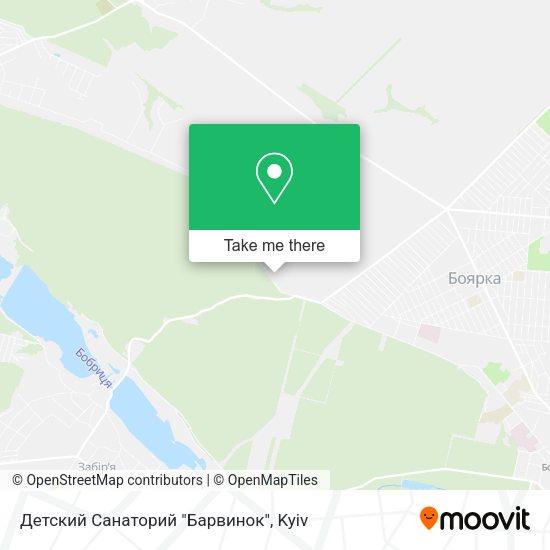Карта Детский Санаторий "Барвинок"