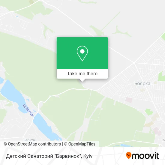 Карта Детский Санаторий "Барвинок"
