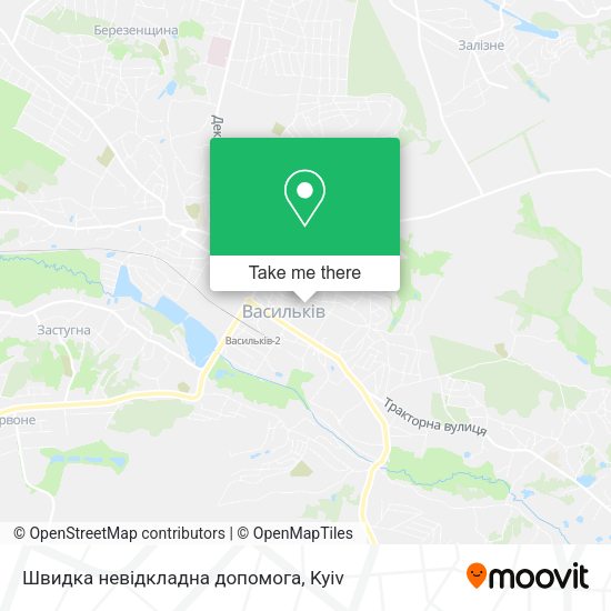 Карта Швидка невідкладна допомога