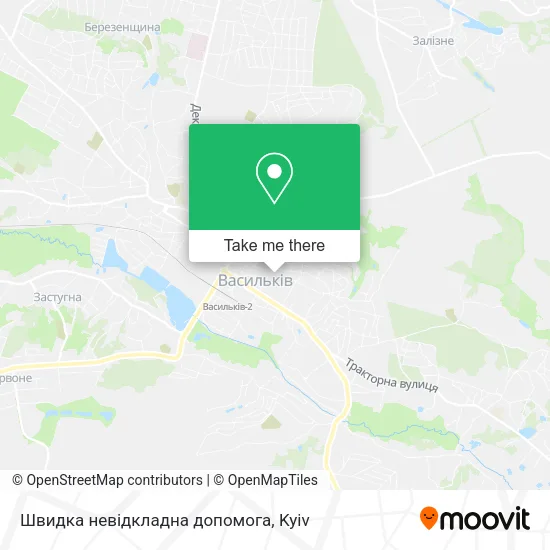 Карта Швидка невідкладна допомога