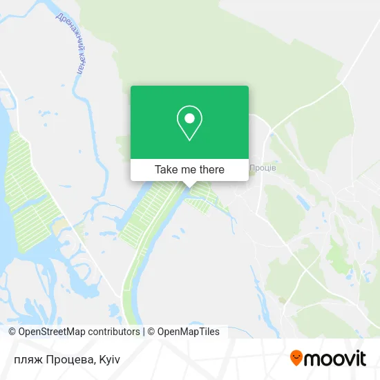 Карта пляж Процева