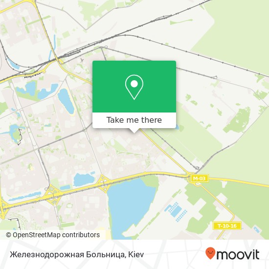 Железнодорожная Больница map