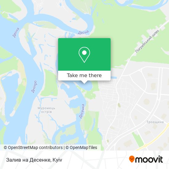 Залив на Десенке map