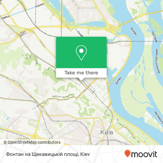 Фонтан на Щекавицькій площі map