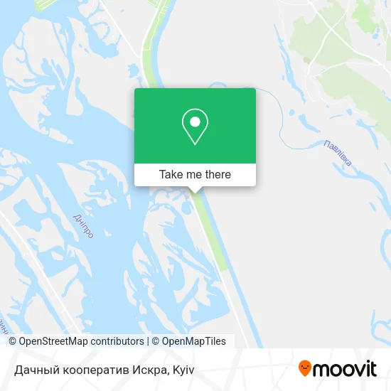 Карта Дачный кооператив Искра