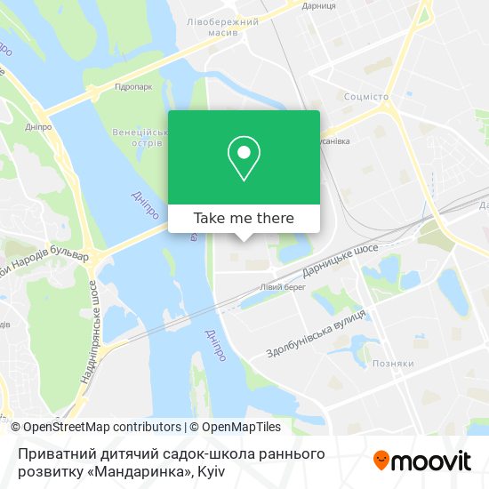 Приватний дитячий садок-школа раннього розвитку «Мандаринка» map