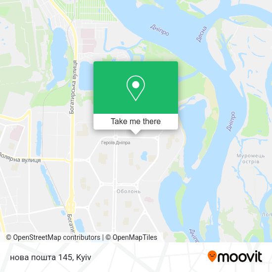 Карта нова пошта 145