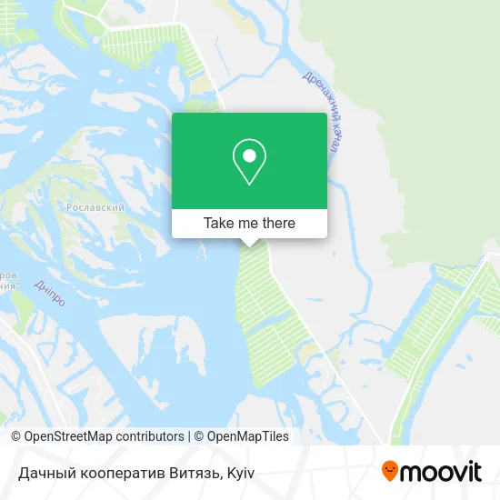 Карта Дачный кооператив Витязь