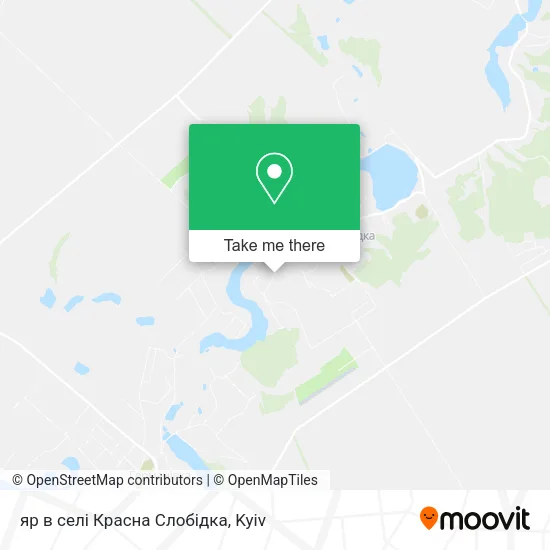 Карта яр в селі Красна Слобідка