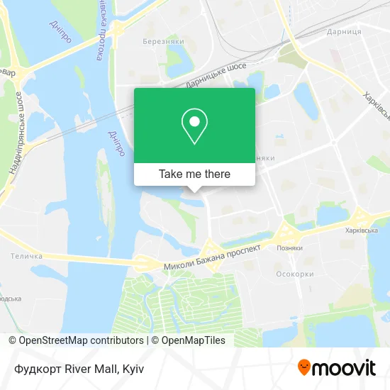Карта Фудкорт River Mall