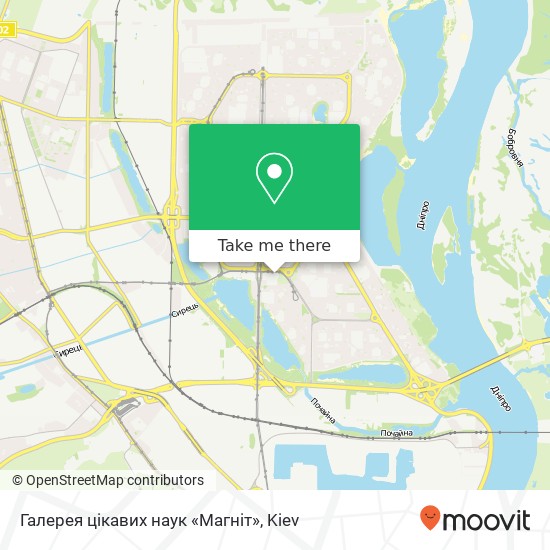 Галерея цікавих наук «Магніт» map