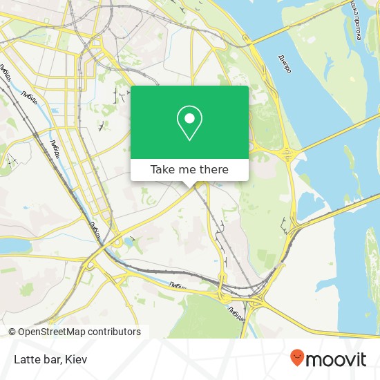 Latte bar map