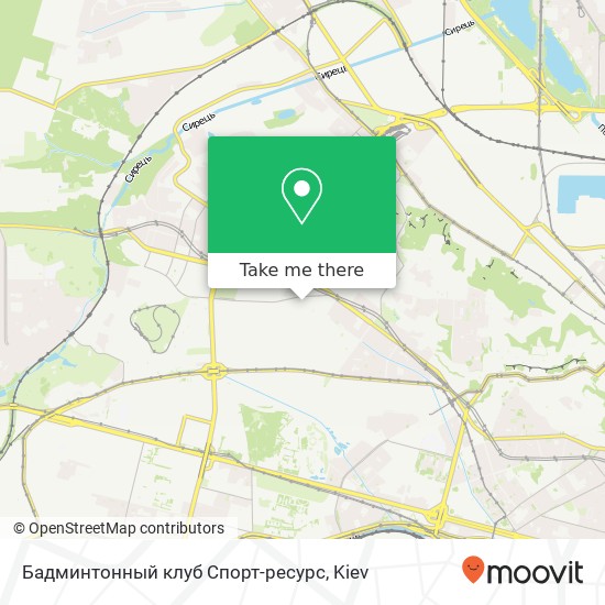 Бадминтонный клуб Спорт-ресурс map