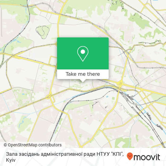 Карта Зала засідань адміністративної ради НТУУ "КПІ"