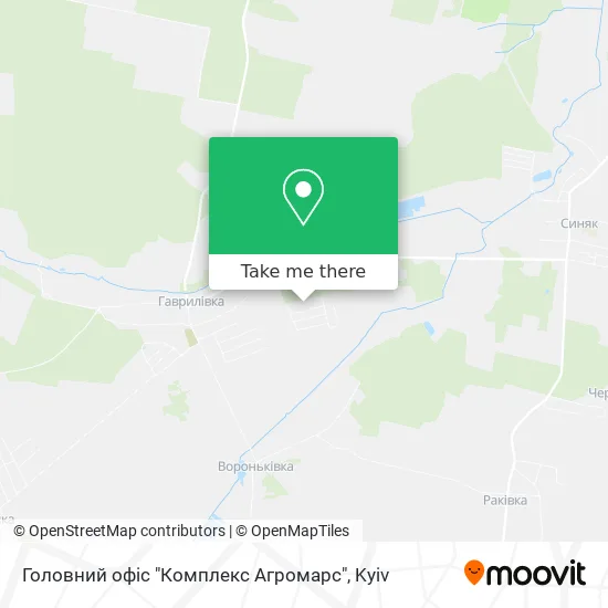 Карта Головний офіс "Комплекс Агромарс"