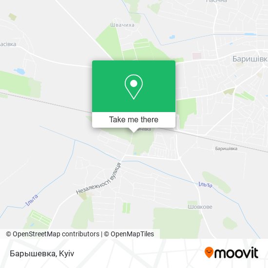 Карта Барышевка