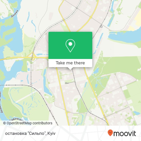 Карта остановка "Сильпо"