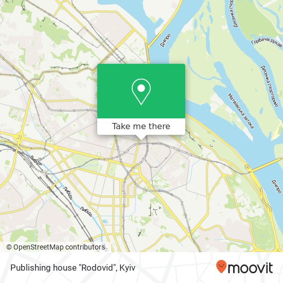 Publishing house "Rodovid" map