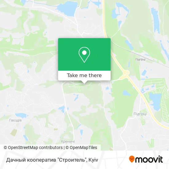 Дачный кооператив "Строитель" map