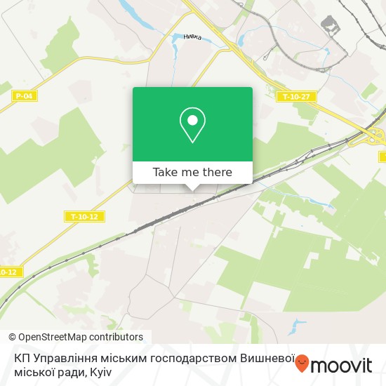 КП Управління міським  господарством Вишневої міської ради map