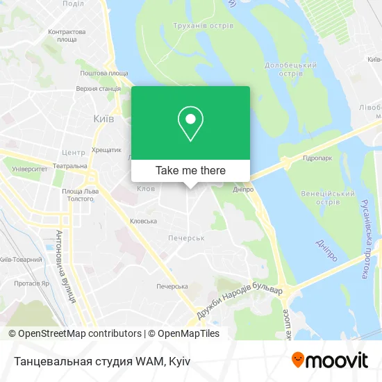 Танцевальная студия WAM map
