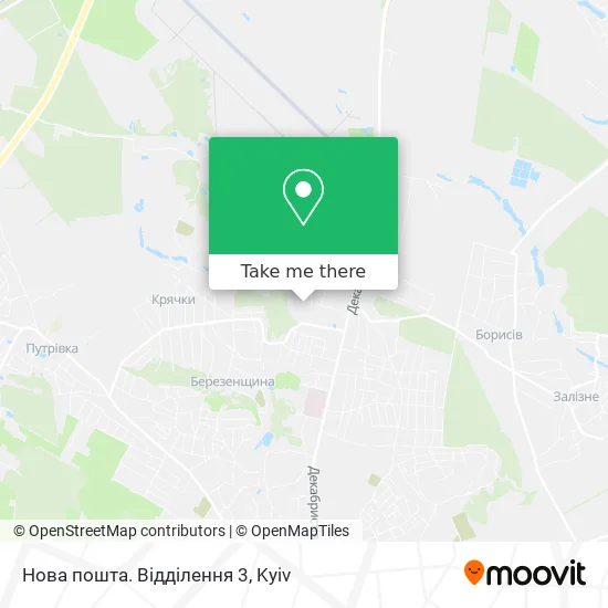 Нова пошта. Відділення 3 map