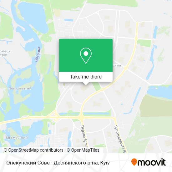 Карта Опекунский Совет Деснянского р-на