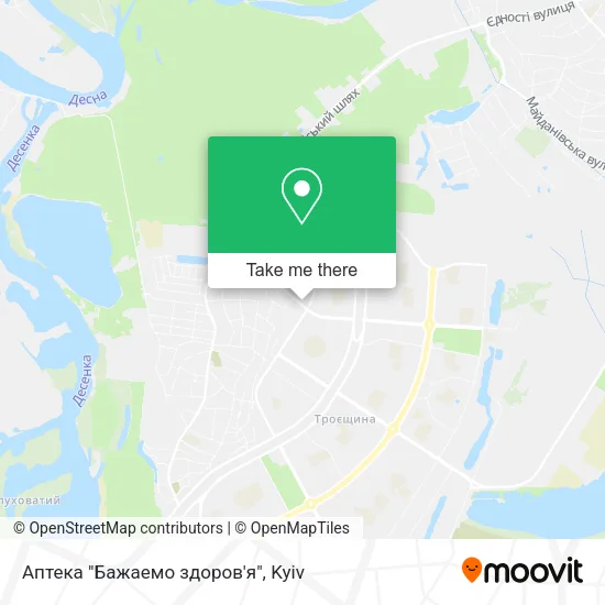 Карта Аптека "Бажаемо здоров'я"