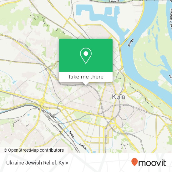 Ukraine Jewish Relief map