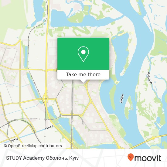 STUDY Academy Оболонь map