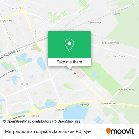 Карта Миграционная служба Дарницкий РО
