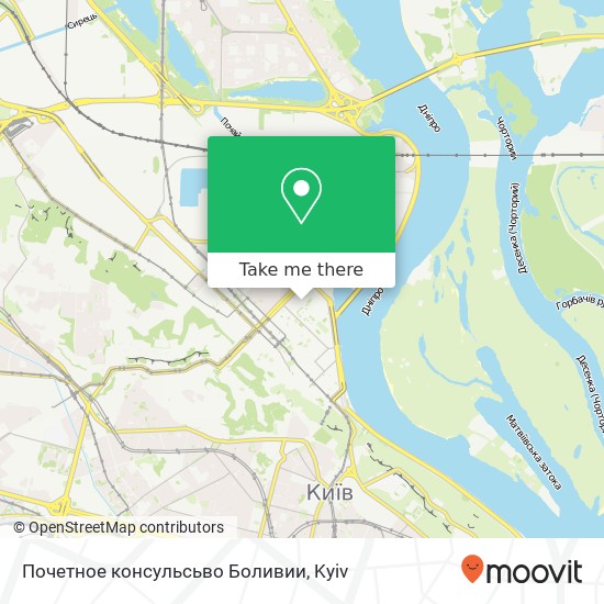 Почетное консульсьво Боливии map