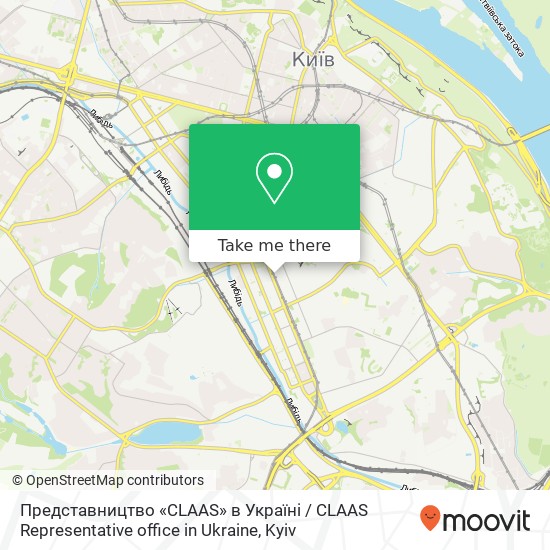 Карта Представництво «CLAAS» в Україні / CLAAS Representative office in Ukraine