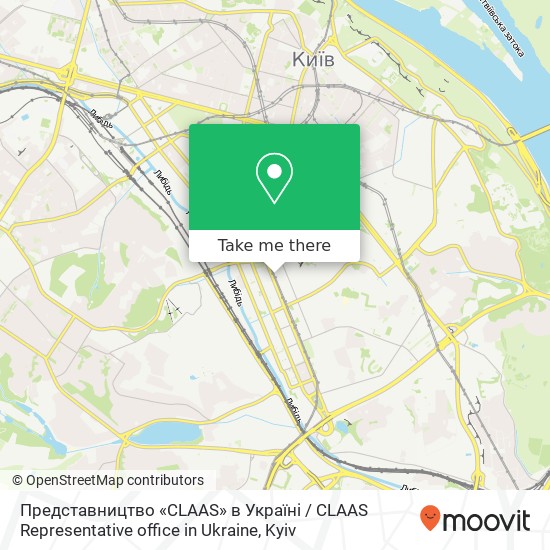 Представництво «CLAAS» в Україні / CLAAS Representative office in Ukraine map