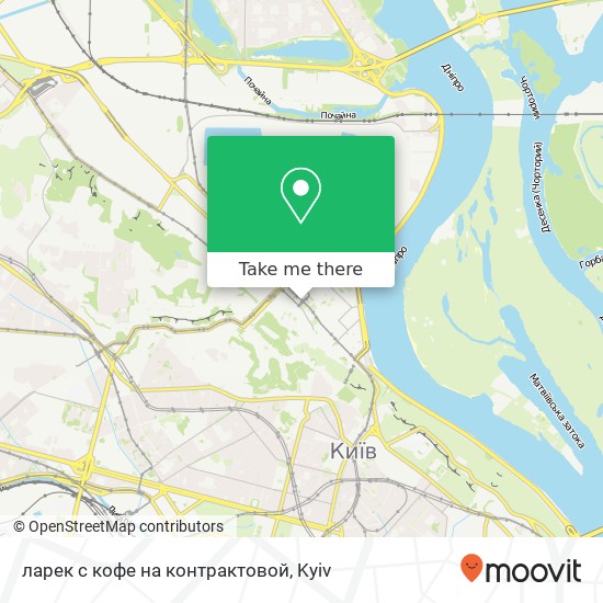 ларек с кофе на контрактовой map