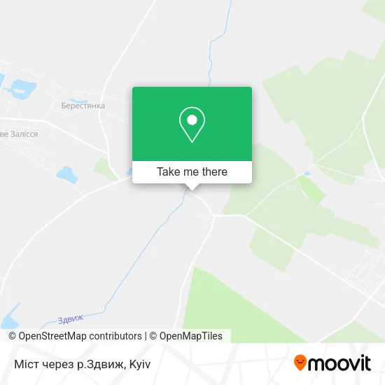 Карта Міст через р.Здвиж