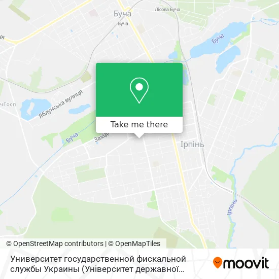 Университет государственной фискальной службы Украины map