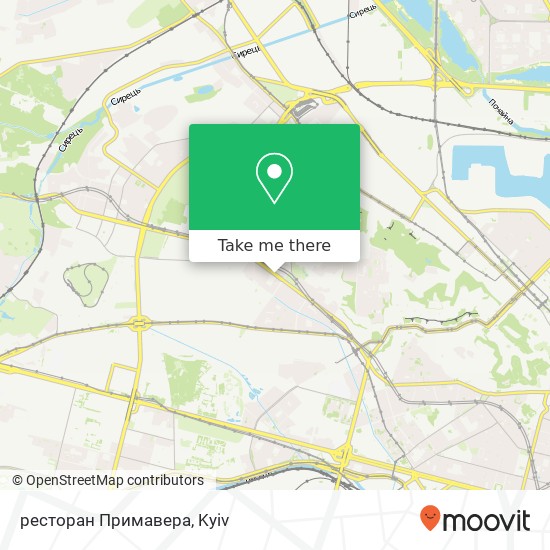 ресторан Примавера map