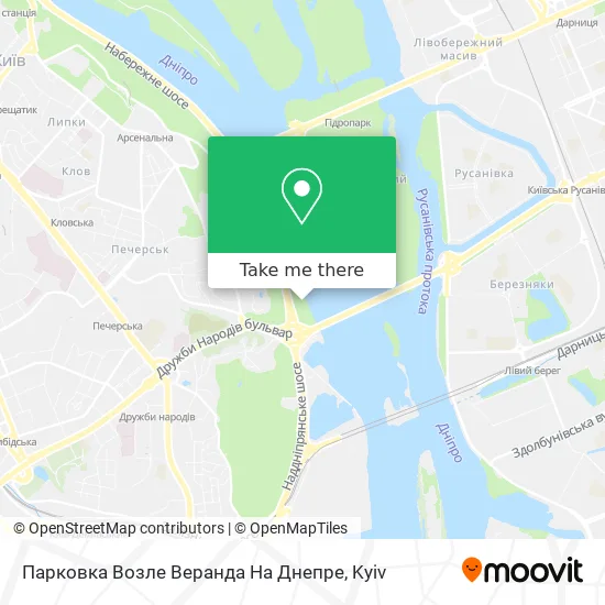 Парковка Возле Веранда На Днепре map