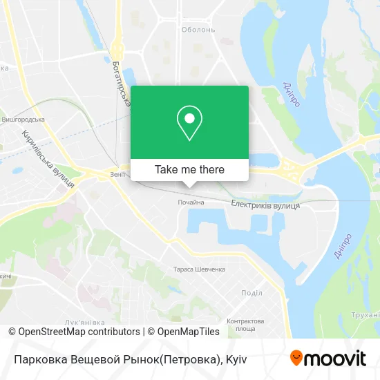 Карта Парковка Вещевой Рынок(Петровка)