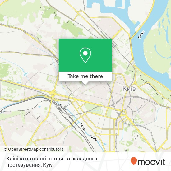 Клініка патології стопи та складного протезування map