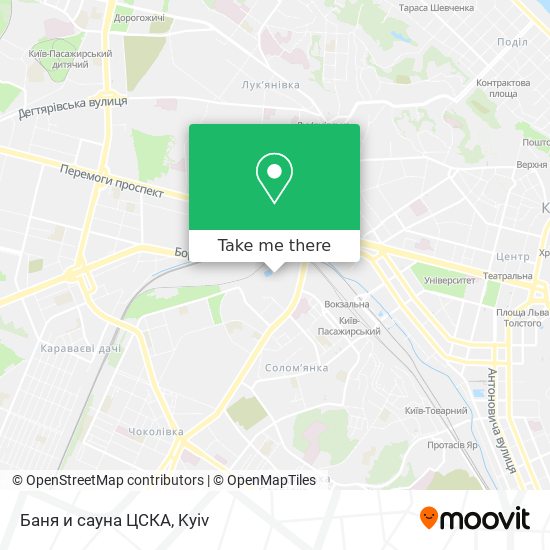 Баня и сауна ЦСКА map