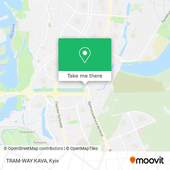 TRAM-WAY KAVA map